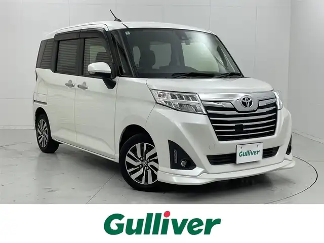 トヨタ ルーミー カスタムG S 茨城県 2018(平30)年 8.8万km パールホワイトⅢ 純正9インチナビ/AM/FM/BT/フルセグ/DISC/SD//バックカメラ/ビルトインETC/両側電動スライドドア/ドライブレコーダー/アイドリングストップ/クルーズコントロール/純正フロアマット/ドアバイザー/オートライト/スペアキー/スマートキー/プッシュスタート