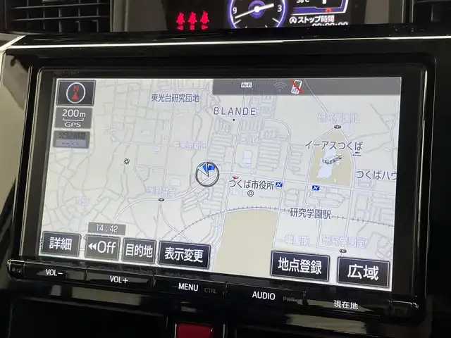 トヨタ ルーミー カスタムG S 茨城県 2018(平30)年 8.8万km パールホワイトⅢ 純正9インチナビ/AM/FM/BT/フルセグ/DISC/SD//バックカメラ/ビルトインETC/両側電動スライドドア/ドライブレコーダー/アイドリングストップ/クルーズコントロール/純正フロアマット/ドアバイザー/オートライト/スペアキー/スマートキー/プッシュスタート
