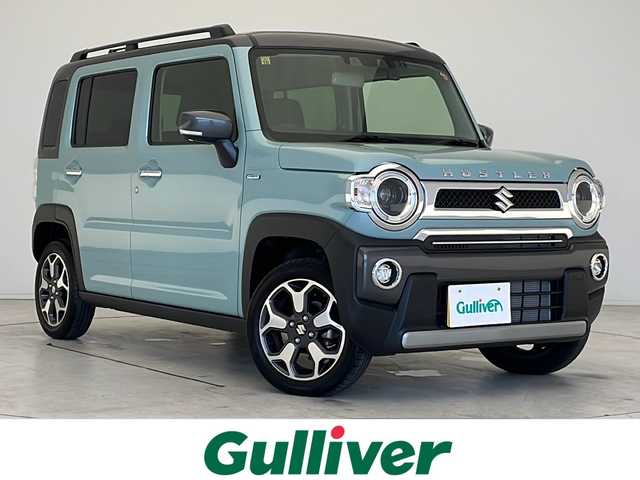スズキ ハスラー Jスタイル Ⅱ 愛知県 2023(令5)年 0.9万km オフブルーメタリック/ガンメタリック2トーンルーフ 衝突軽減システム/ディスプレイオーディオ（ナビなし）/レーダークルーズコントロール/CD/DVD/Bluetooth/バックカメラ/コーナーセンサー/純正アルミホイール/ルーフレール/LEDヘッドライト/ドライブレコーダー/ETC/ステアリングスイッチ/スマートキー/プッシュスタート