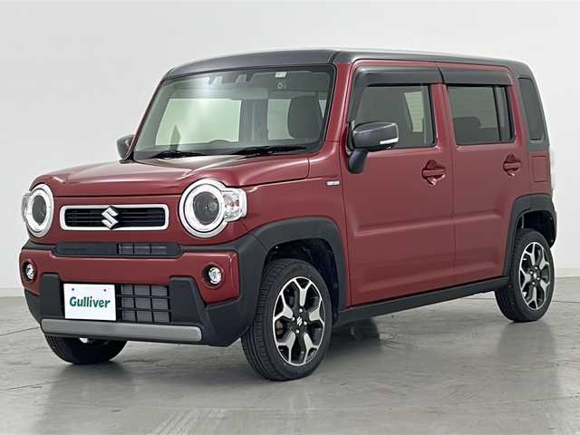 スズキ ハスラー HYBRID X ターボ 宮城県 2021(令3)年 1.9万km フェニックスレッドパール/ガンメタリック2トーンルーフ デュアルカメラブレーキサポート/スズキセーフティサポート		/・車線逸脱抑制制御機能	/・車線逸脱警報機能	/・パーキングソナー	/・横滑り防止装置/・ハイビームアシスト/・アダプティブクルーズコントロール	/社外オーディオ/・BT.CD.AUX/前席シートヒーター/ドライブレコーダー（F）/パドルシフト/LEDヘッドライト/LEDフォグランプ/革巻ステアリング/ステアリングスイッチ/アイドリングストップ/プッシュスタート/スマートキー/純正15inAW/純正フロアマット/ドアバイザー/シートバックテーブル