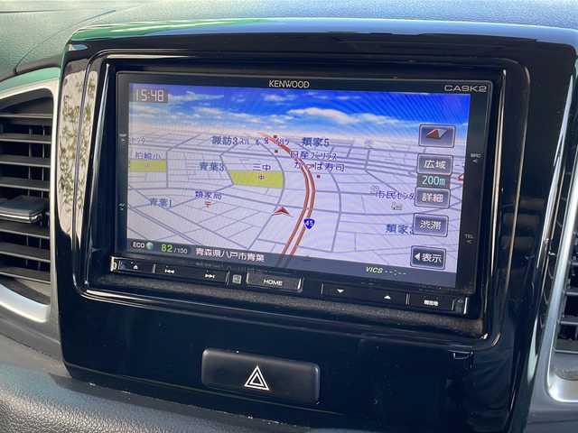 マツダ フレアワゴン カスタムスタイル XS 青森県 2014(平26)年 9.1万km ミステリアスバイオレットパール 4WD/純正メモリナビ・フルセグTV/CD・DVD・Bluetooth・SD/バックカメラ/左パワースライドドア/レーダーブレーキサポート/横滑り防止機能/運転席シートヒーター/オーバーヘッドコンソール/ETC/HIDライト/フォグランプ/純正14インチアルミ/ウェルカムランプ/スマートキー/プッシュスタート