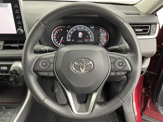トヨタ ＲＡＶ４ G Zパッケージ 富山県 2021(令3)年 1.6万km センシュアルレッドマイカ 4WD/純正ナビ（AM/FM/USB/BT/Miracast）/フルセグTV/アラウンドビューモニター/フロント/サイド/リアモデリスタエアロ/デジタルインナーミラー/レーダークルーズコントロール/プリクラッシュセーフティ/レーンディパーチャーアラート/ブラインドスポットモニター/アダプティブハイビーム/LEDヘッドライト/クリアランスソナー/電動リアゲート/ETC/ドライブレコーダー前後/レザーシート/前席シートヒーター/ステアリングヒーター/社外フロアマット/純正19インチAW