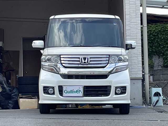 ホンダ Ｎ ＢＯＸ カスタム G Lパッケージ 大分県 2012(平24)年 4.9万km プレミアムホワイトパール ワンオーナー /パワースライドドア/社外ETC/純正フロアマット/純正ナビ/地デジ/オートライト/横滑り防止装置/バックカメラ
