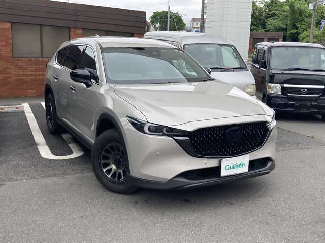 マツダ ＣＸ－８ 25S ブラックトーンED 福島県 2023(令5)年 0.8万km プラチナクォーツメタリック ワンオーナー/7人乗り/純正ナビ/BT、フルセグTV、USB/HUD/アラウンドビューモニター/ETC/アドバンスト・スマート・シティ・ブレーキ・サポート/ハーフレザーシート/前席パワーシート/前席シートヒーター/革巻きステアリング/ステアリングヒーター/スマートキー/プッシュスタート/フロアマット/パワーバックドア/オートライト/LEDライト/オートミラー/アイドリングストップ/保証書/取扱説明書