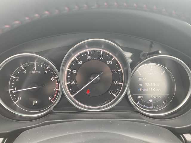 マツダ ＣＸ－８ 25S ブラックトーンED 福島県 2023(令5)年 0.8万km プラチナクォーツメタリック ワンオーナー/7人乗り/純正ナビ/BT、フルセグTV、USB/HUD/アラウンドビューモニター/ETC/アドバンスト・スマート・シティ・ブレーキ・サポート/ハーフレザーシート/前席パワーシート/前席シートヒーター/革巻きステアリング/ステアリングヒーター/スマートキー/プッシュスタート/フロアマット/パワーバックドア/オートライト/LEDライト/オートミラー/アイドリングストップ/保証書/取扱説明書