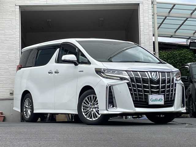 トヨタ アルファードハイブリット SR Cパッケージ 大分県 2021(令3)年 6.8万km ホワイトパールクリスタルシャイン ワンオーナー /サンルーフ/全方位カメラ/JBLサラウンドシステム/両側パワースライドドア /レザーシート/純正ナビ/フルセグTV/Bluetooth/純正17インチアルミホイール/純正フロアマット/純正ビルトインETC/純正LEDヘッドライト/オートライト/オートマチックハイビーム/純正フリップダウンモニター/デジタルインナーミラー/衝突被害軽減ブレーキ/横滑り防止装置/シートヒーター/ベンチレーションシステム/電動リアゲート/クルーズコントロール/スペアキー/スマートキー/4WD/MTモード付きAT
