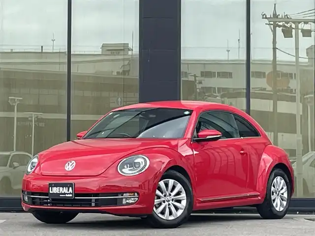 フォルクスワーゲン ザ・ビートル デザイン 石川県 2015(平27)年 4.9万km 赤 純正ナビ/（Bluetooth/TV）/バックカメラ/MTモード付AT/ETC/プッシュスタート/フロアマット/純正アルミホイール/スペアキー×１