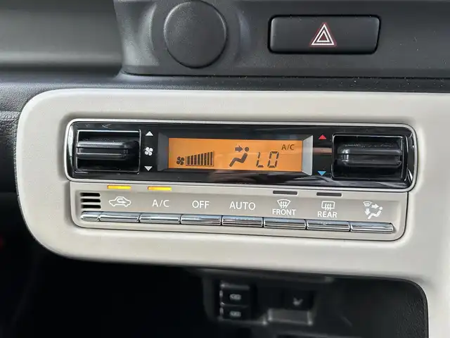 スズキ ワゴンＲ スマイル HYBRID X 愛媛県 2022(令4)年 0.8万km シフォンアイボリーメタリック 社外7インチナビ/CD/DVD/Bluetooth/フルセグTV/USB/バックカメラ/両側パワースライドドア/スズキセーフティサポート/デュアルカメラブレーキサポート/車線逸脱警報/前後誤発進抑制機能/ふらつき警報/先行車発進お知らせ機能/シートヒーター/オートライト/LEDヘッドライト/フロントフォグ/ETC/プッシュスタート