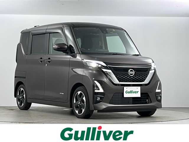 日産 ルークス HWS X プロパイロットED 愛知県 2020(令2)年 2.1万km アッシュブラウンM 純正９インチフルセグナビ/（DVD/TV/BT）/プロパイロット/衝突軽減/追従機能付きクルーズコントロール/レーンキープアシスト/操舵支援/先行車発進検知/コーナーセンサー/アラウンドビューモニター/ドライブレコーダー/ETC/電動パーキング/両側パワースライドドア/サンシェード/LＥＤヘッドライト/フォグランプ/ウィンカーミラー/電格ミラー/ドアバイザー