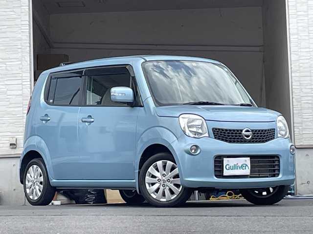 日産 モコ X 大分県 2016(平28)年 10.6万km フィズブルーパールM 純正14インチアルミホイール/社外ETC/社外フロアマット/スペアキー/スマートキー/保証書/取扱説明書