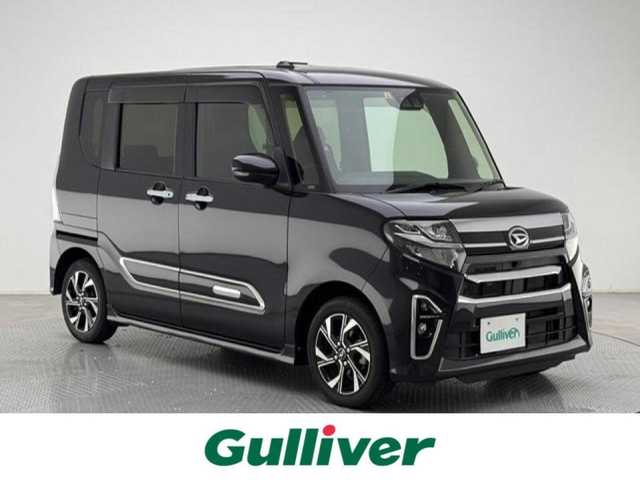 ダイハツ タント カスタム X スタイルセレクション 兵庫県 2022(令4)年 4万km ブラックマイカメタリック 社外HDDナビ(CD/DVD/AM/FM/Bluetooth/フルセグ)/バックカメラ/両側パワースライドドア/シートヒーター/LEDヘッドライト/オートライト/純正14インチアルミホイール/純正フロアマット/前後コーナーセンサー/ETC/スマートキー