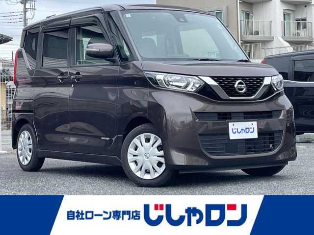 日産 ルークス X 埼玉県 2021(令3)年 9.7万km アッシュブラウンM (株)IDOMが運営する【じしゃロン川越店】の自社ローン専用車両になります。/こちらは現金またはオートローンご利用時の価格です。/自社ローンご希望の方は別途その旨お申付け下さい/純正ＳＤナビ　/アラウンドビューモニター　/片側パワスラ　/ワンセグＴＶ　/ステアリングスイッチ　/純正フロアマット　/前後コーナーセンサー　/スマートキー　/エマージェンシーブレーキ