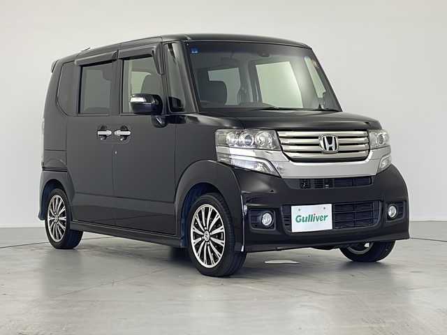 ホンダ Ｎ ＢＯＸ カスタム ターボ SSパッケージ 岐阜県 2015(平27)年 5万km プレミアムゴールドパープルパール 純正Gathersナビ/ETC/Bluetooth接続/CD/DVD/バックカメラ/プッシュスタート/スマートキー/スペアキー1本/両側パワースライドドア/ステアリングリモコン/衝突軽減ブレーキ/横滑り防止装置/純正アルミホイール/純正ドアバイザー/純正フロアマット/レーダークルーズコントロール（追従無し）/電格ミラー/フォグランプ