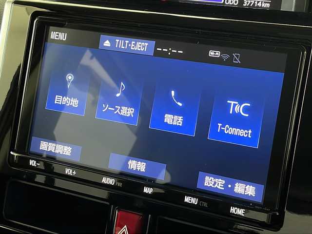 トヨタ ルーミー カスタムG 新潟県 2018(平30)年 3.8万km マゼンタベリーマイカM 純正メモリナビ　(HDMI・Bluetooth・CD・USB・DVD)/フルセグ　/両側パワースライドドア/セーフティセンス　/バックカメラ /クルーズコントロール/レーンキープアシスト /前後コーナーセンサー/ビルトインＥＴＣ　/純正前方ドライブレコーダー/純正フロントエアロパーツ/前席シートヒーター/LEDオートライト /オートマチックハイビーム/スマートキー/純正１４インチアルミホイール/ステアリングスイッチ/レザーステアリング/横滑り防止装置/盗難防止装置