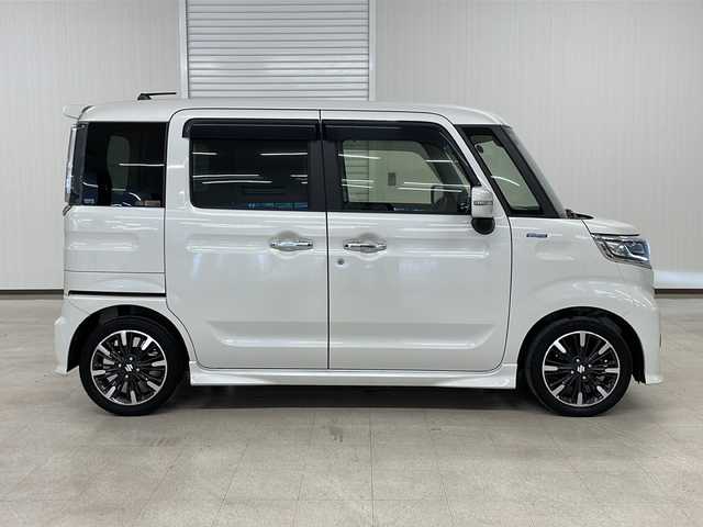 スズキ スペーシア カスタム HYBRID XS 熊本県 2020(令2)年 2.8万km ピュアホワイトP 両側パワスラ/レーダークルコン/レーンキープ/衝突軽減ブレーキ/横滑り防止/コーナーセンサー/シートヒーター/プッシュスタート/スマートキー/純正フロアマット/純正15AW/ドアバイザー