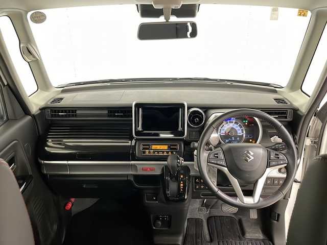 スズキ スペーシア カスタム HYBRID XS 熊本県 2020(令2)年 2.8万km ピュアホワイトP 両側パワスラ/レーダークルコン/レーンキープ/衝突軽減ブレーキ/横滑り防止/コーナーセンサー/シートヒーター/プッシュスタート/スマートキー/純正フロアマット/純正15AW/ドアバイザー
