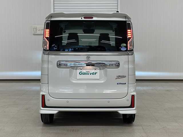 スズキ スペーシア カスタム HYBRID XS 熊本県 2020(令2)年 2.8万km ピュアホワイトP 両側パワスラ/レーダークルコン/レーンキープ/衝突軽減ブレーキ/横滑り防止/コーナーセンサー/シートヒーター/プッシュスタート/スマートキー/純正フロアマット/純正15AW/ドアバイザー