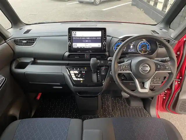 日産 ルークス HWS Gターボ プロパイロットED 佐賀県 2020(令2)年 4.2万km スパークリングレッド/ブラック プロパイロット/エマージェンシーブレーキ/インテリジェントクルーズコントロール/車線逸脱防止支援/警報/ソナー/純正9型ナビ/・フルセグTV/BT/CD/・アラウンドビューモニター/純正15インチAW/LEDヘッドライト/フォグランプ/オートライト/電動パーキングスイッチ/ステアリングスイッチ/ドライブレコーダー(DJ4-D)/プッシュスタート/ETC2.0/リアサーキュレーター/リアサンシェード/スペアキー×１/取扱説明書