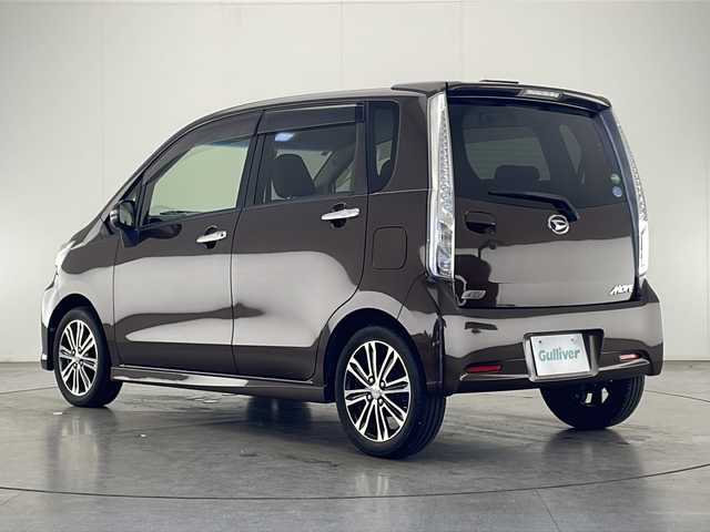 ダイハツ ムーヴ カスタム X VSスマートセレSA 宮崎県 2014(平26)年 6.5万km プラムブラウンクリスタルマイカ 禁煙車/衝突被害軽減ブレーキ/社外ナビTV/（ストラーダ/CN-R500WD/CD/DVD/Bluetooth/フルセグTV)/社外clazzioシートカバー/社外ETC/純正15インチアルミ/純正エアロ/純正キセノンオートライト/純正フォグ/純正フロアマット/エコアイドル/オートエアコン/ウインカードアミラー/電動格納ミラー/本革巻ハンドル/スマートキー/プッシュエンジンスタート/スペアキー/取扱い説明書