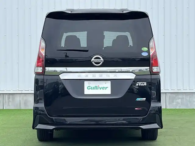 日産 セレナ ハイウェイスター Vセレクション 香川県 2018(平30)年 3.8万km ダイヤモンドブラック 登録時走行距離：37986km/ディーラー純正SDナビ/　MSV フルセグTV/純正フリップダウンモニター/両側パワースライドドア/エマージェンシーブレーキ/レーンキープアシスト/レーダークルーズコントロール/クリアランスソナー/アイドリングストップ/横滑り防止装置/オートホールド機能付き電子パーキングブレーキ/ロールサンシェード/ISOFIX/ETC/純正ドライブレコーダー/デジタルインナーミラー/プッシュスタート/スマートキー