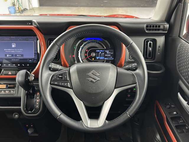 スズキ ハスラー HYBRID X 愛知県 2020(令2)年 4万km バーミリオンオレンジ/ガンメタリック2トーン 純正9型ナビ【Bluetooth CD DVD USB フルセグ】/全方位カメラ　/衝突軽減ブレーキ　/レーンキープアシスト　/前後コーナーセンサー　/横滑り防止装置/アイドリングストップ/シートヒーター/オートマチックハイビーム/オートライト/ＬＥＤヘッドライト　/フォグランプ/純正フロアマット/スマートキー　/ドアバイザー/禁煙車