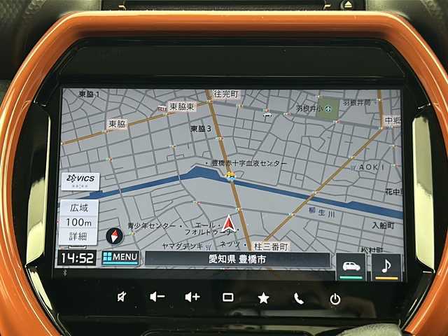 スズキ ハスラー HYBRID X 愛知県 2020(令2)年 4万km バーミリオンオレンジ/ガンメタリック2トーン 純正9型ナビ【Bluetooth CD DVD USB フルセグ】/全方位カメラ　/衝突軽減ブレーキ　/レーンキープアシスト　/前後コーナーセンサー　/横滑り防止装置/アイドリングストップ/シートヒーター/オートマチックハイビーム/オートライト/ＬＥＤヘッドライト　/フォグランプ/純正フロアマット/スマートキー　/ドアバイザー/禁煙車