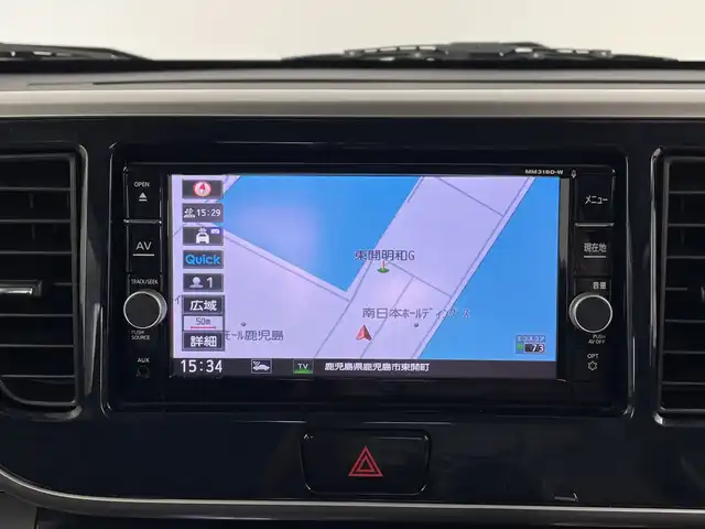 日産 デイズ ルークス ハイウェイスターX Gパッケージ 鹿児島県 2018(平30)年 3.8万km スパークリングレッドM 純正7インチナビ/（フルセグ/CD/DVD/BT）/アラウンドビューモニター/エマージェンシーブレーキ/アイドリングストップ/インテリジェントエマージェンシーブレーキ/踏み間違い防止アシスト/車線逸脱警報/両側パワースライドドア/LEDヘッドランプ/オートライト/純正15インチAW/革巻きステアリングホイール/ステアリングスイッチ/サンシェード（後席）/ETC/前後ドライブレコーダー/インテリジェントキー/プッシュエンジンスターター