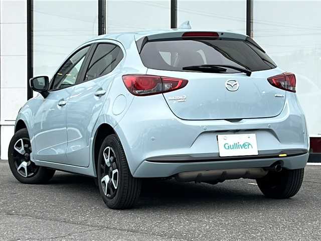 マツダ マツダ２ 15BD 山形県 2023(令5)年 3.1万km 青 4WD/衝突被害軽減システム/BSM/純正ナビ/（Bluetooth/CD/DVD/フルセグ)/全方位カメラ/レーダークルーズコントロール/ヘッドアップディスプレイ/ステアリングスイッチ/電動格納ミラー/ウィンカーミラー/ETC/スマートキー