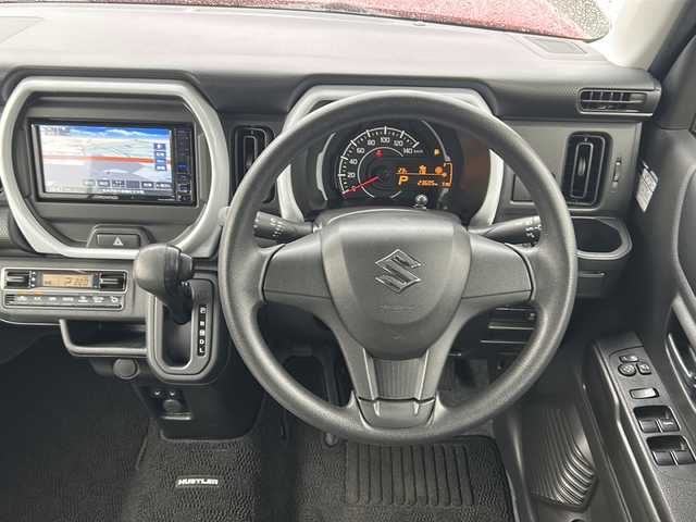 スズキ ハスラー HYBRID G 三重県 2020(令2)年 2.4万km フェニックスレッドパール/ガンメタリック2トーンルーフ 社外ナビ/前席シートヒーター /スペアキー /オートライト /ヘッドライトレベライザー /アイドリングストップ /横滑り防止 /純正フロアマット /スマートキー /プッシュスタート /オートエアコン /電動格納ミラー /禁煙車