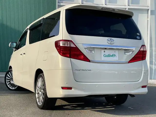 トヨタ アルファード 240X 福岡県 2008(平20)年 8.5万km ゴールドパールクリスタルシャイン 横滑り防止/片側電動スライドドア/カーテンエアバッグ/オートライト/パーキングアシスト/SDナビ(バックカメラ、ワンセグTV、AUX、CD)/ビルトインETC/社外アルミホイール(LEONIS)