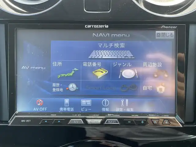 日産 ノート X DIG－S 千葉県 2013(平25)年 3.7万km ブリリアントホワイトパール 社外メモリナビ(AVIC-ZH77)/・フルセグ/BT/DVD/CD/バックカメラ/ETC/スマートキー/プッシュスタート/純正フロアマット/純正ホイール/オートライト
