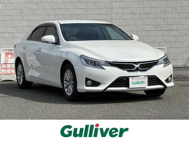 トヨタ マークＸ 250G 山口県 2014(平26)年 1.3万km ホワイトパールクリスタルシャイン ワンオーナー/SDナビ フルセグTV CD DVD BT/バックカメラ/ビルトインETC/スマートキー 2個/コーナーセンサー/HIDオートヘッドライト/フォグライト/パワーシート/アルミホイール/革巻きステアリング/ステアリングリモコン/横滑り防止/W サイド カーテン ニー エアバッグ/保証書 取説/禁煙車