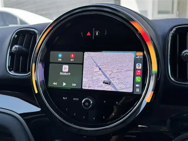ＭＩＮＩ ＢＭＷ ミニ クロスオーバー クーパー D エッセンシャルトリム 静岡県 2022(令4)年 3.4万km MINI Yoursエニグマティックブラック ワンオーナー/ペッパーパッケージ/・ストレージコンパートメントパッケージ/・MINIエキサイトメントパッケージ/・レインセンサー（自動ドライビングライト付き）/・ライトパッケージ/・コンフォートアクセスシステム/ハーフレザーシート/純正ディスプレイオーディオ/(Bluetooth/CarPlay)/インテリジェントセーフティ/バックカメラ/クルーズコントロール/PDC/シートヒーター/ETC/フロアマット/社外16インチアルミホイール(MAK)/保証書/取扱説明書/スペアキー/フロントフォグランプ/純正AW/サマータイヤ有り（225/55R17）