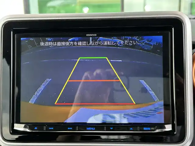 スズキ スペーシア ギア HYBRID XZターボ 和歌山県 2021(令3)年 5万km アクティブイエロー/ガンメタリック2トーン 社外ナビ8インチ（ＭＤＶ－Ｓ８０９Ｌ）/フルセグＴＶ/（BT/CD/DVD/USB)/バックカメラ/衝突被害軽減ブレーキ/横滑り防止/レーンキープアシスト/オートライト/レーダークルーズコントロール/後方コーナーセンサー/両側パワースライド/前後ドラレコ/ビルトインETC/パドルシフト/前席シートヒーター/ステアリングリモコン/LEDヘッドライト/フォグランプ/純正フロアマット/プッシュスタート