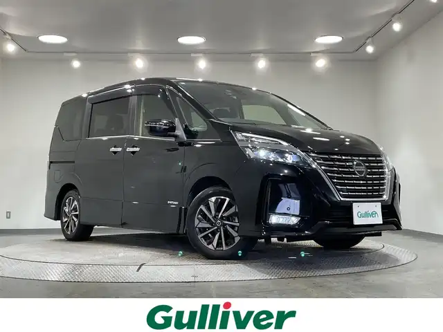 日産 セレナ ハイウェイスター V 愛知県 2021(令3)年 4.5万km ダイヤモンドブラック 純正９インチナビ/（Bluetooth/フルセグTV/CD・DVD再生）　/純正フリップダウンモニター　/プロパイロット　/両側電動スライドドア　/ビルトインＥＴＣ　/ＬＥＤヘッドライト　/バックカメラ　/ブラインドスポットモニター　/ドライブレコーダー　/コーナーセンサー