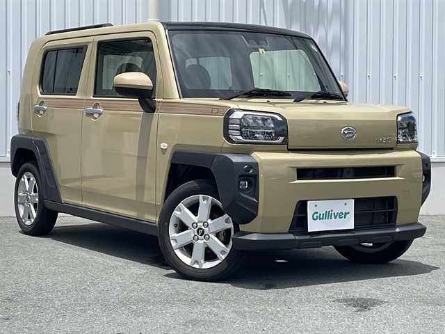 ダイハツ タフト G 三重県 2022(令4)年 4.9万km サンドベージュメタリック 衝突軽減ブレーキ/社外SDナビ、フルセグTV/社外CD、Bluetooth/バックカメラ　/シートヒーター/ガラスルーフ/スマートキー/プッシュスタート/コーナーセンサー/電子パーキング/電動格納ミラー/USB給電/アイドリングストップ/ステアリングスイッチ
