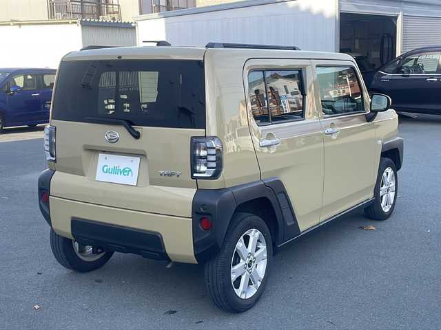 ダイハツ タフト G 三重県 2022(令4)年 4.9万km サンドベージュメタリック 衝突軽減ブレーキ/社外SDナビ、フルセグTV/社外CD、Bluetooth/バックカメラ　/シートヒーター/ガラスルーフ/スマートキー/プッシュスタート/コーナーセンサー/電子パーキング/電動格納ミラー/USB給電/アイドリングストップ/ステアリングスイッチ
