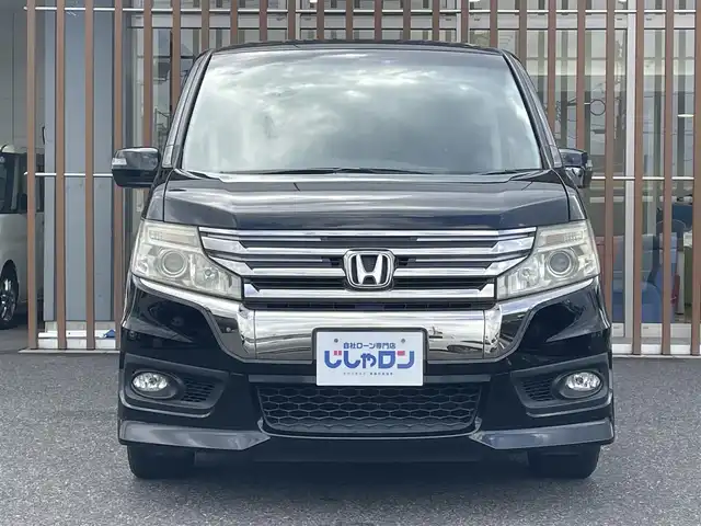 ホンダ ステップワゴン スパーダ Z クールスピリット 鳥取県 2013(平25)年 12.2万km プレミアムスパークルブラックパール (株)IDOMが運営する【じしゃロン鳥取店】の自社ローン専用車両になります。こちらは現金またはオートローンご利用時の価格です。自社ローンご希望の方は別途その旨お申付け下さい/社外9型メモリーナビ（AVN-ZX02i）/・フルセグ/CD/DVD/BT/バックカメラ/社外フリップダウンモニター（ALPINE）/両側パワースライドドア/パドルシフト/HIDオートライト/ハーフレザーシート/ETC/純正17インチAW/アイドリングストップ/横滑り防止