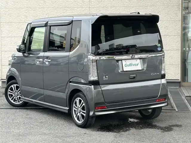 ホンダ Ｎ ＢＯＸ カスタム G Lパッケージ 兵庫県 2015(平27)年 6.1万km ポリッシュドメタルメタリック 純正ナビ(VXM-155VSi)/(CD/DVD/BT/SD)/ETC/バックカメラ/片側パワースライドドア/前方ドライブレコーダー/オートライト/HIDヘッドライト/フォグランプ/ステアリングリモコン/スマートキー/スペアキー/電動格納ミラー/オートリトラミラー/純正ドアバイザー/純正フロアマット/純正アルミ１４インチ