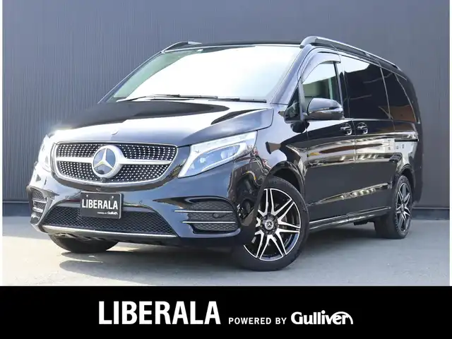 メルセデス・ベンツ Ｖ２２０ d AVG ロング AMGライン 静岡県 2022(令4)年 0.9万km オブシディアンブラックM ワンオーナー/レーダーセーフティパッケージ/・BSM/・アクティブディスタントアシスト/・ディストロニック/・LKA/・衝突軽減ブレーキ/・歩行者検知機能/ブルメスターサウンド/サンルーフ/純正ナビ/フルセグTV/後席モニター/デジタルインナーミラー