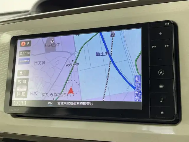 ダイハツ ムーヴ キャンバス G メイクアップ SA Ⅲ 宮城県 2018(平30)年 4.2万km パールホワイトⅢ/スムースグレーマイカメタリック 2トーン 純正ナビ　/両側パワースライドドア　/ＬＥＤヘッドランプ　/フォグランプ　/衝突被害軽減ブレーキ　/車線逸脱警報　/オートハイビーム　/プッシュスタート　/ドライブレコーダー　/ＥＴＣ　/フルセグＴＶ　/Ｂｌｕｅｔｏｏｔｈ/禁煙車