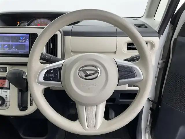 ダイハツ ムーヴ キャンバス G メイクアップ SA Ⅲ 宮城県 2018(平30)年 4.2万km パールホワイトⅢ/スムースグレーマイカメタリック 2トーン 純正ナビ　/両側パワースライドドア　/ＬＥＤヘッドランプ　/フォグランプ　/衝突被害軽減ブレーキ　/車線逸脱警報　/オートハイビーム　/プッシュスタート　/ドライブレコーダー　/ＥＴＣ　/フルセグＴＶ　/Ｂｌｕｅｔｏｏｔｈ/禁煙車