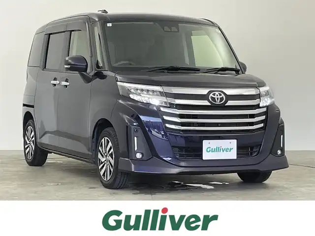 トヨタ ルーミー カスタムG 千葉県 2021(令3)年 5.6万km クールバイオレットクリスタルシャイン スマートアシスト/・衝突軽減ブレーキ/・先行車発進通知/・車線逸脱警報/・標識認識機能/・ふらつき警報/・コーナーセンサー/ナビ付純正9インチディスプレイオーディオ/・スマホ連携/・Bluetooth/・USB/・フルセグTV/全方位カメラ/両側パワースライドドア/レーダークルーズコントロール/純正14インチアルミホイール/ドアバイザー/純正フロアマット/ブレーキホールド/パーキングスイッチ/プッシュスタート/スマートキー/ETC