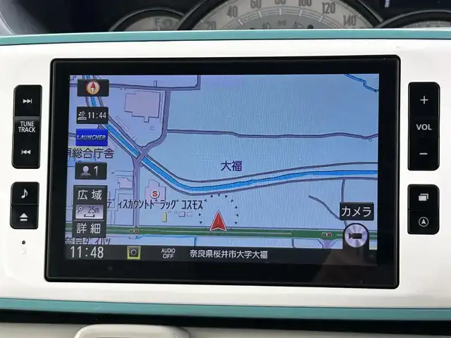 ダイハツ ムーヴ キャンバス G メイクアップ VS SAⅢ 奈良県 2021(令3)年 3.5万km パールホワイトⅢ/ファインミントメタリック 2トーン 純正8インチナビ/(AM/FM/CD/DVD/BT/iPod/SD/フルセグTV)/パノラマモニター/両側パワースライドドア/ETC/ドライブレコーダー/シートヒーター/プリクラッシュセーフティ/オートライト/オートマチックハイビーム/コーナーセンサー/アイドリングストップ/横滑り防止装置/ステアリングスイッチ/プッシュスタート/純正フロアマット/純正ドアバイザー/電格ミラー