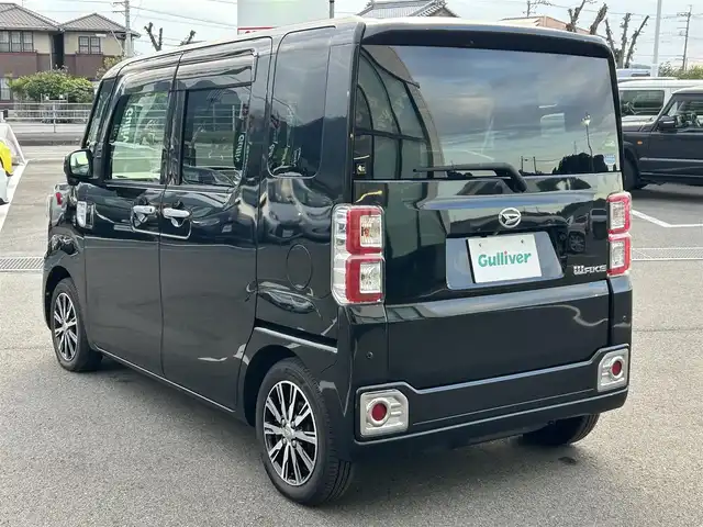 ダイハツ ウェイク G ターボ SA Ⅲ 愛媛県 2017(平29)年 4.8万km ブラックマイカメタリック 純正ナビ（Bluetooth/SD/フルセグテレビ）/両側パワースライドドア/ETC/前方ドライブレコーダー/純正フロアマット/純正14インチアルミホイール/HDMI/USB入力端子/コーナーセンサー/ABS/横滑り防止装置/盗難防止装置/衝突被害軽減ブレーキ/LEDヘッドライト/スペアキー/ベンチシート/Wエアバック/サイドエアバック