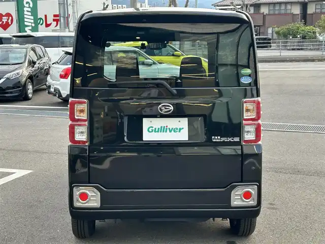 ダイハツ ウェイク G ターボ SA Ⅲ 愛媛県 2017(平29)年 4.8万km ブラックマイカメタリック 純正ナビ（Bluetooth/SD/フルセグテレビ）/両側パワースライドドア/ETC/前方ドライブレコーダー/純正フロアマット/純正14インチアルミホイール/HDMI/USB入力端子/コーナーセンサー/ABS/横滑り防止装置/盗難防止装置/衝突被害軽減ブレーキ/LEDヘッドライト/スペアキー/ベンチシート/Wエアバック/サイドエアバック