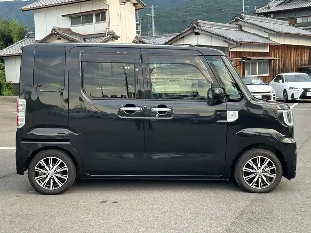 ダイハツ ウェイク G ターボ SA Ⅲ 愛媛県 2017(平29)年 4.8万km ブラックマイカメタリック 純正ナビ（Bluetooth/SD/フルセグテレビ）/両側パワースライドドア/ETC/前方ドライブレコーダー/純正フロアマット/純正14インチアルミホイール/HDMI/USB入力端子/コーナーセンサー/ABS/横滑り防止装置/盗難防止装置/衝突被害軽減ブレーキ/LEDヘッドライト/スペアキー/ベンチシート/Wエアバック/サイドエアバック