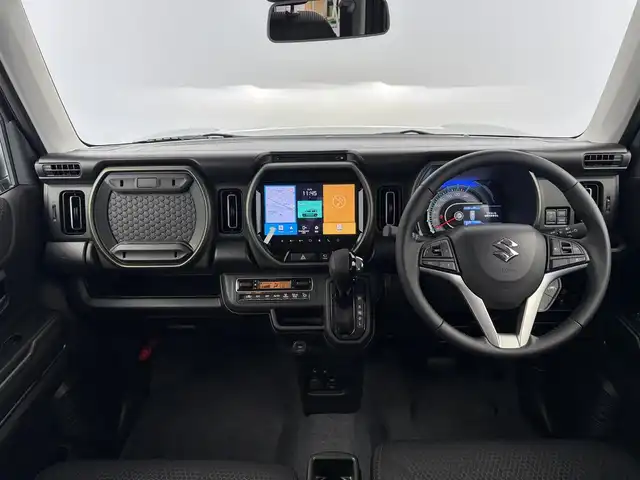 スズキ ハスラー タフワイルド 愛知県 2024(令6)年 0.1千km クールカーキPM 届出済未使用車/純正メモリナビ/（AM/FM、BT、USB、フルセグTV）/スズキコネクト対応通信機装着車/全方位カメラ/レーダークルーズコントロール/デュアルカメラブレーキサポート/誤発進抑制機能/車線逸脱警報機能/盗難防止装置/LEDヘッドライト/ドアバイザー/シートヒータ/オートライト/プッシュスタート/スマートキー