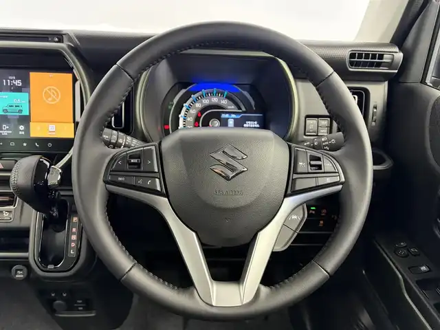 スズキ ハスラー タフワイルド 愛知県 2024(令6)年 0.1千km クールカーキPM 届出済未使用車/純正メモリナビ/（AM/FM、BT、USB、フルセグTV）/スズキコネクト対応通信機装着車/全方位カメラ/レーダークルーズコントロール/デュアルカメラブレーキサポート/誤発進抑制機能/車線逸脱警報機能/盗難防止装置/LEDヘッドライト/ドアバイザー/シートヒータ/オートライト/プッシュスタート/スマートキー