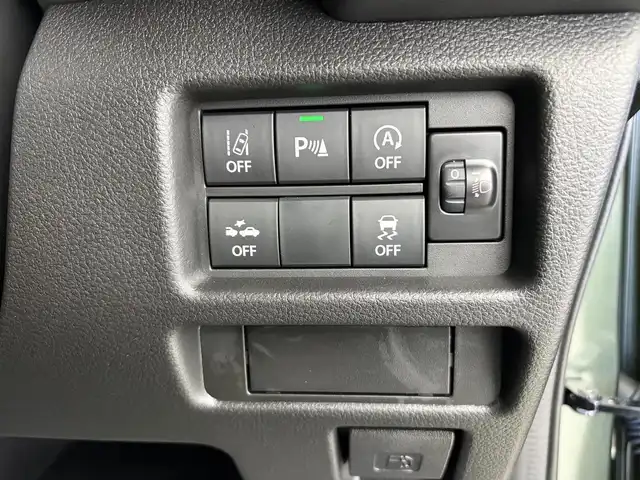 スズキ ハスラー タフワイルド 愛知県 2024(令6)年 0.1千km クールカーキPM 届出済未使用車/純正メモリナビ/（AM/FM、BT、USB、フルセグTV）/スズキコネクト対応通信機装着車/全方位カメラ/レーダークルーズコントロール/デュアルカメラブレーキサポート/誤発進抑制機能/車線逸脱警報機能/盗難防止装置/LEDヘッドライト/ドアバイザー/シートヒータ/オートライト/プッシュスタート/スマートキー